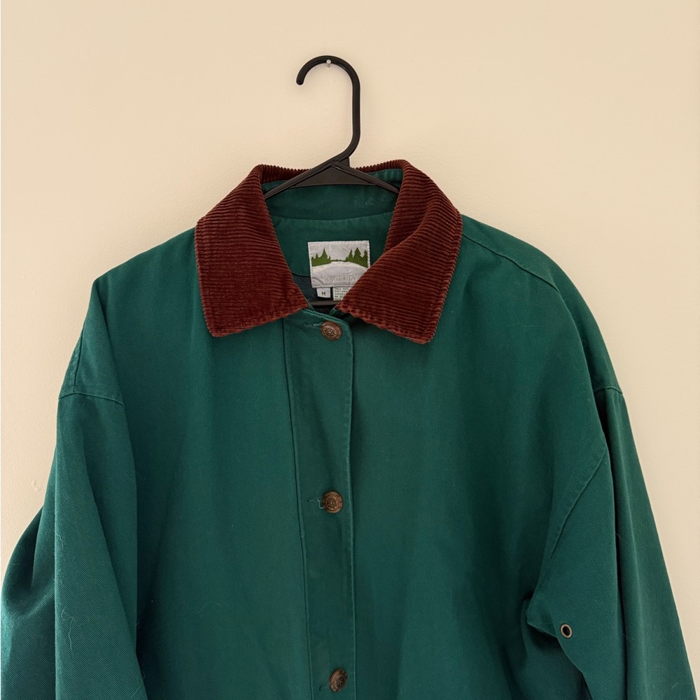 Green Barn Jacket Utility Jacket With Corduroy Co… - image 3